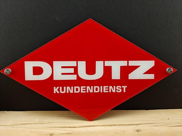 Deutz Kundendienst Werkstattschild
